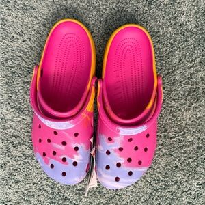 Kids Pink and Yellow Clogs